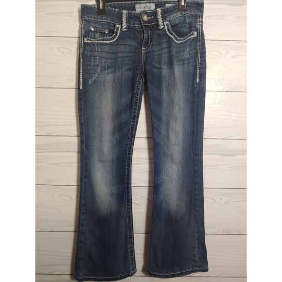 Womens Daytrip Aquarius Flare Jeans size 28R - Picture 1 of 6